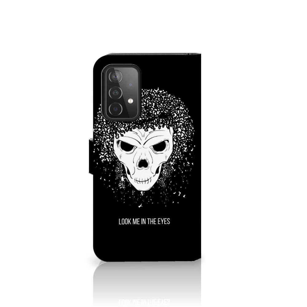 Telefoonhoesje met Naam Samsung Galaxy A52 Skull Hair