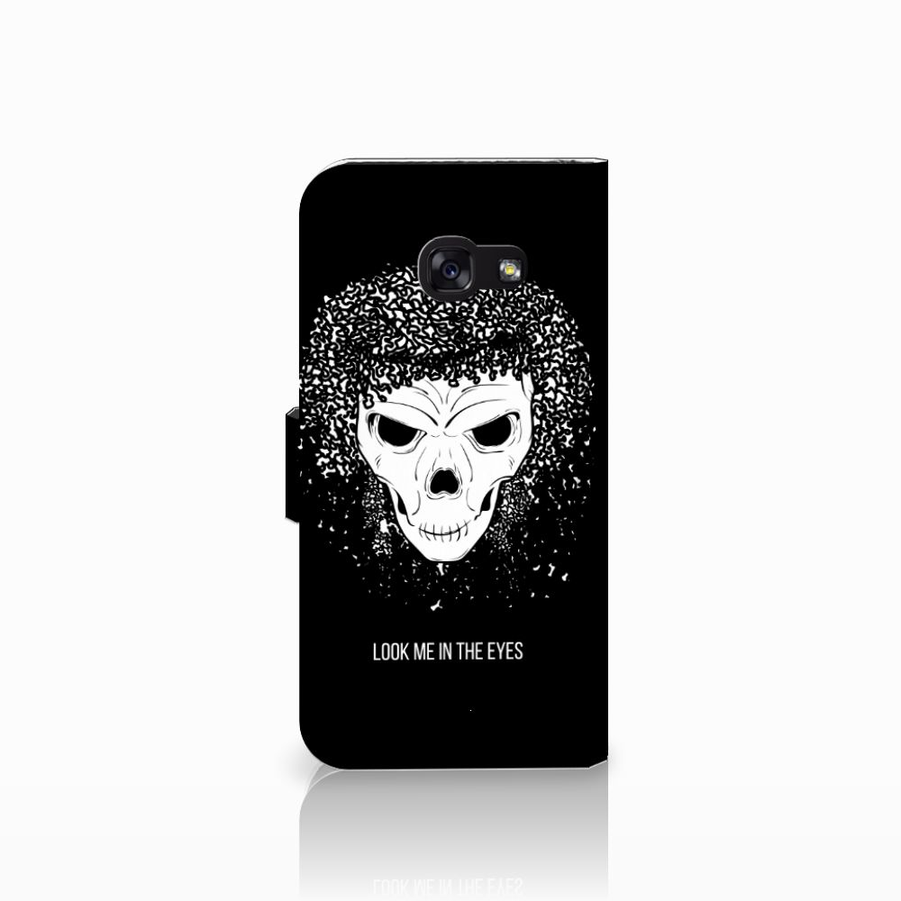 Telefoonhoesje met Naam Samsung Galaxy A5 2017 Skull Hair