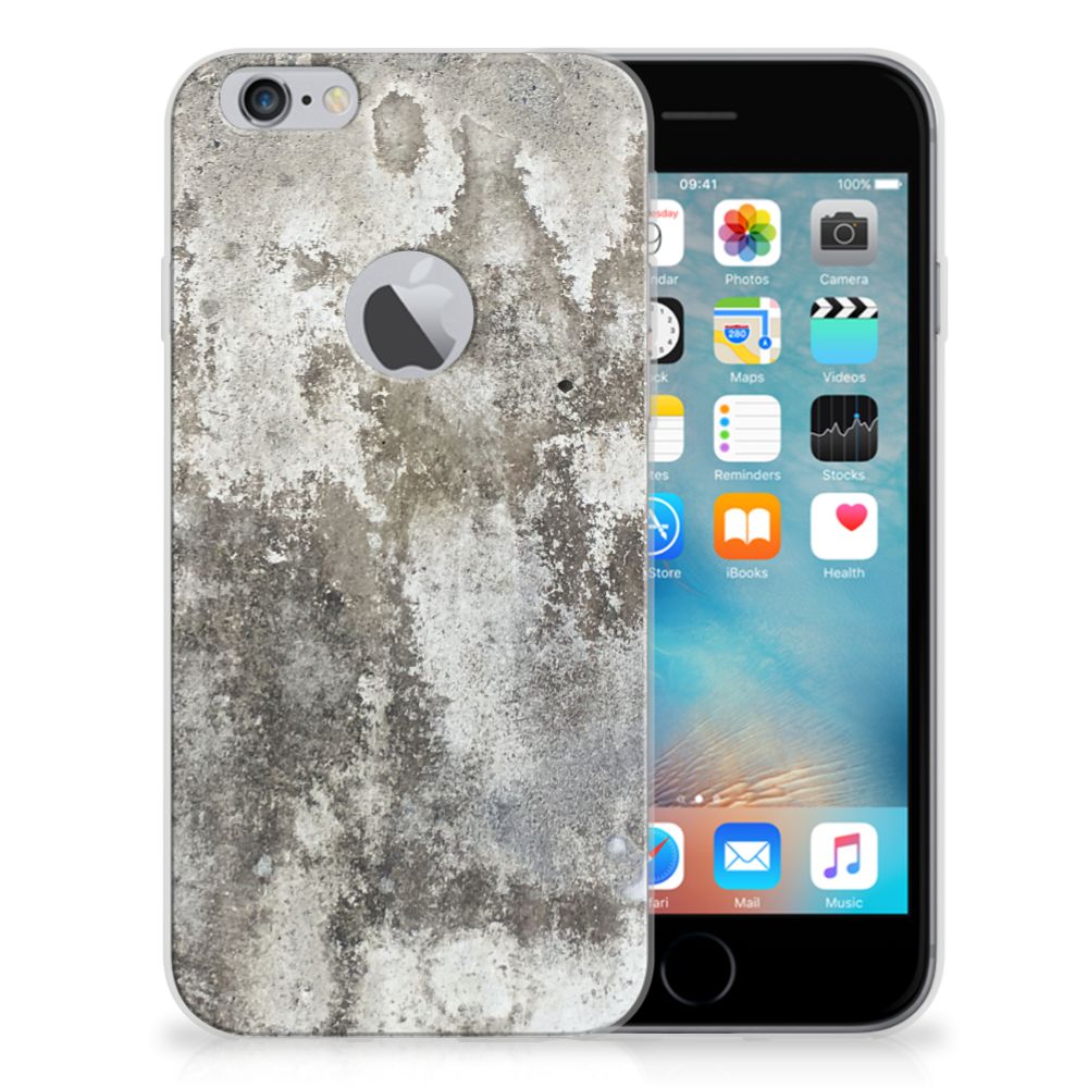 Apple iPhone 6 Plus | 6s Plus TPU Siliconen Hoesje Beton Print