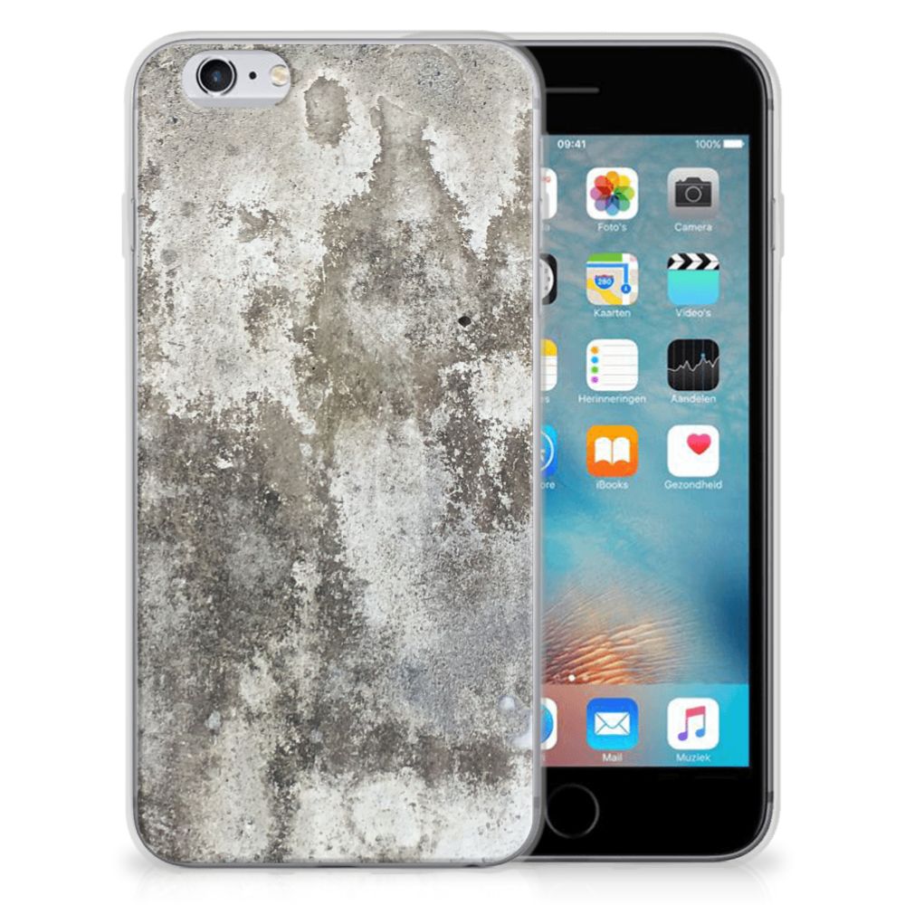 Apple iPhone 6 | 6s TPU Siliconen Hoesje Beton Print