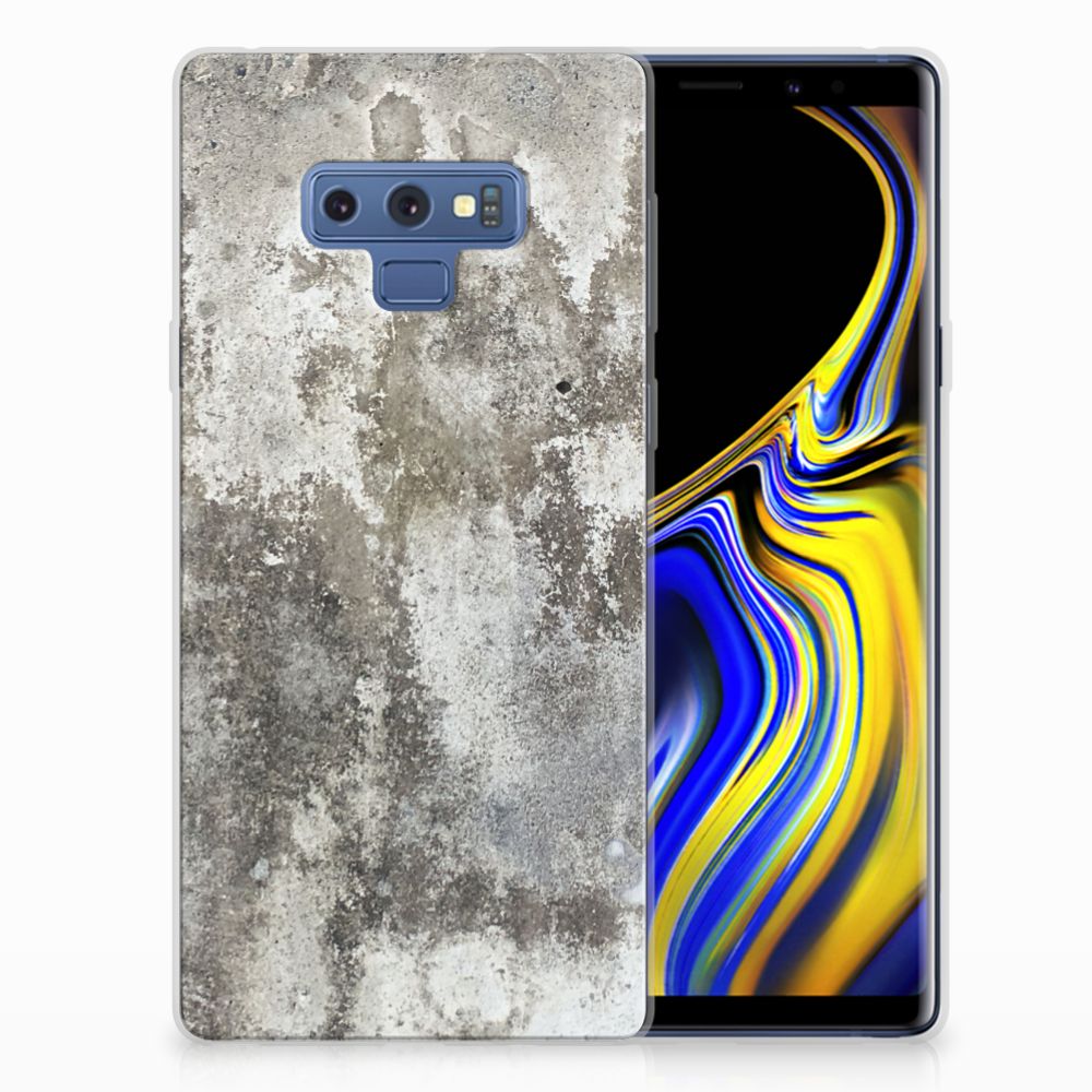 Samsung Galaxy Note 9 TPU Siliconen Hoesje Beton Print