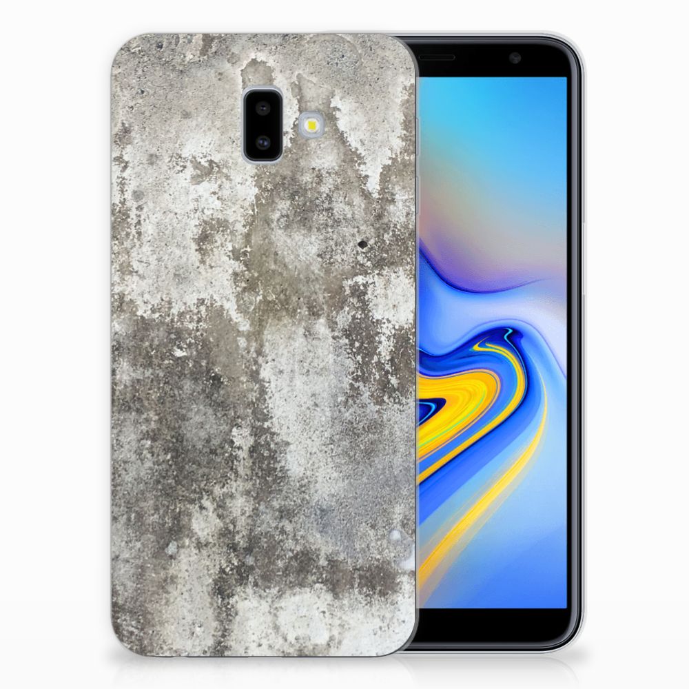 Samsung Galaxy J6 Plus (2018) TPU Siliconen Hoesje Beton Print