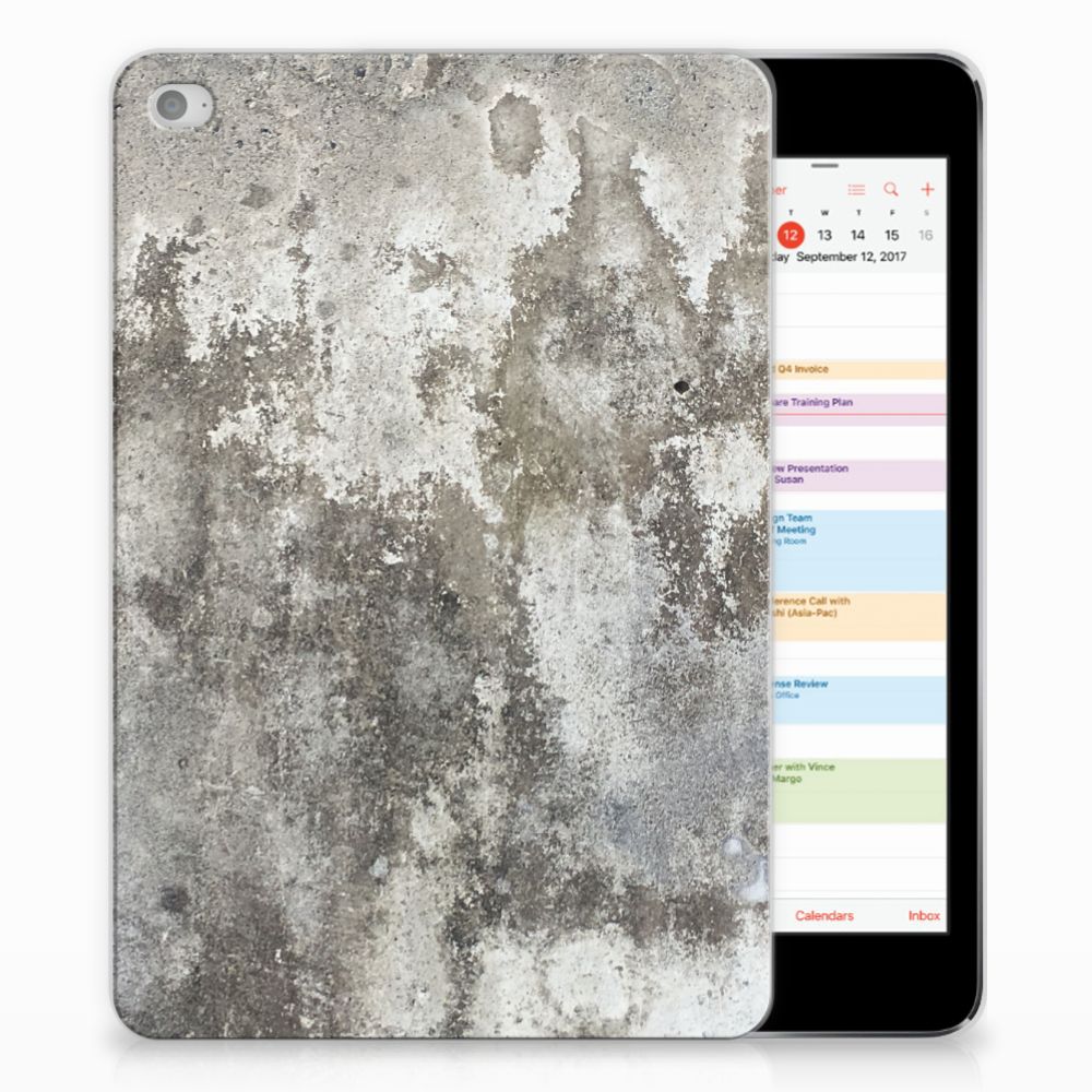 Apple iPad Mini 4 Tablethoesje Design Beton