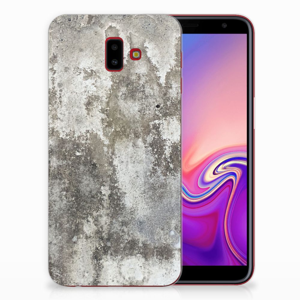 Samsung Galaxy J6 Plus (2018) TPU Siliconen Hoesje Beton Print