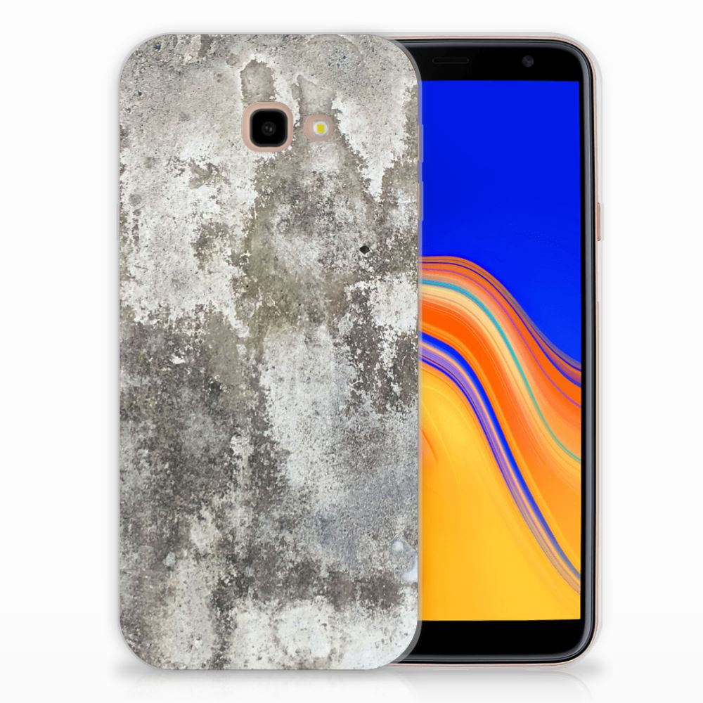 Samsung Galaxy J4 Plus (2018) TPU Siliconen Hoesje Beton Print