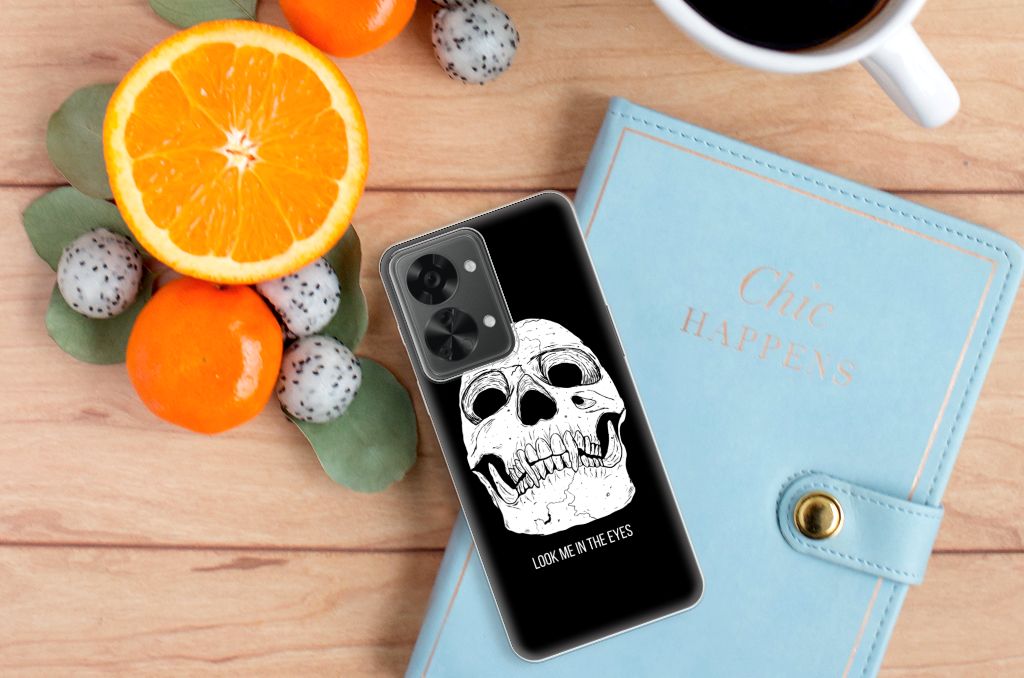Silicone Back Case OnePlus Nord 2T Skull Eyes