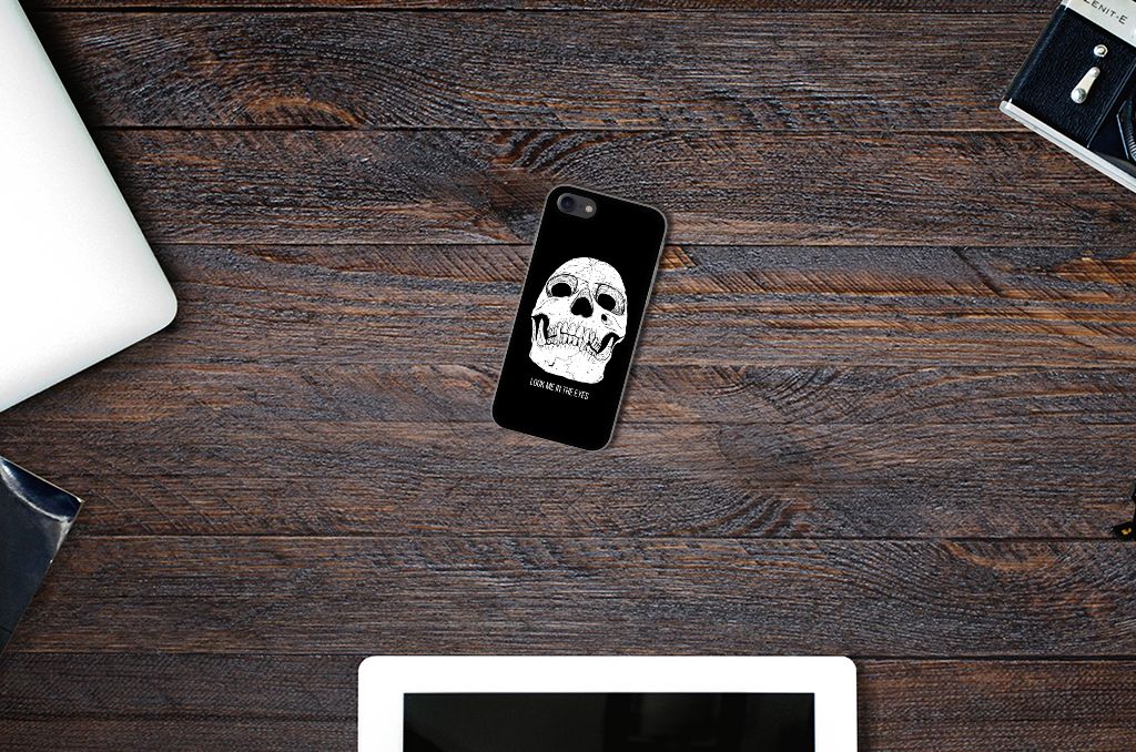 Silicone Back Case iPhone SE 2022 | SE 2020 | 8 | 7 Skull Eyes