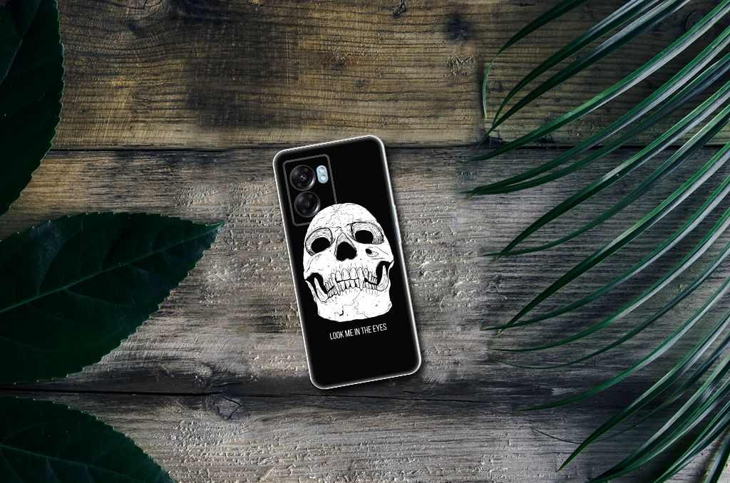 Silicone Back Case OPPO A77 | A57 5G Skull Eyes