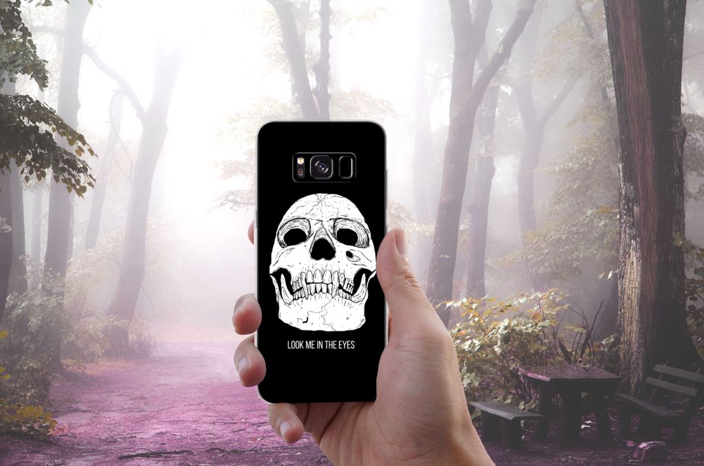 Silicone Back Case Samsung Galaxy S8 Skull Eyes