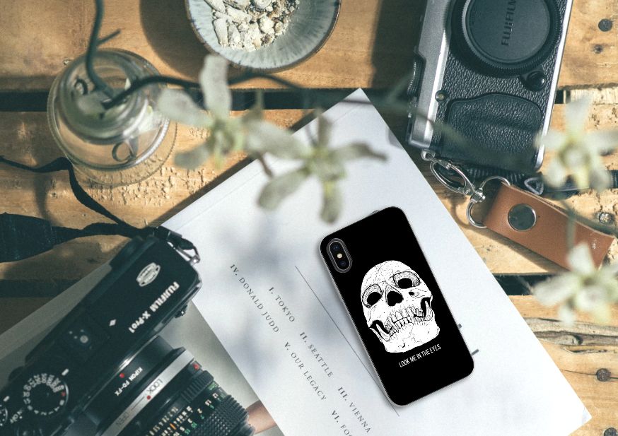 Silicone Back Case Apple iPhone X | Xs Skull Eyes