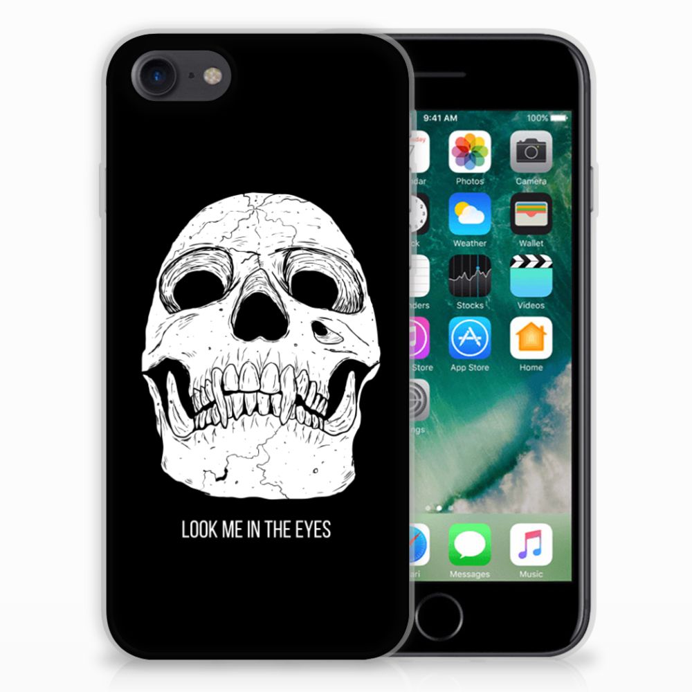 Silicone Back Case iPhone SE 2022 | SE 2020 | 8 | 7 Skull Eyes
