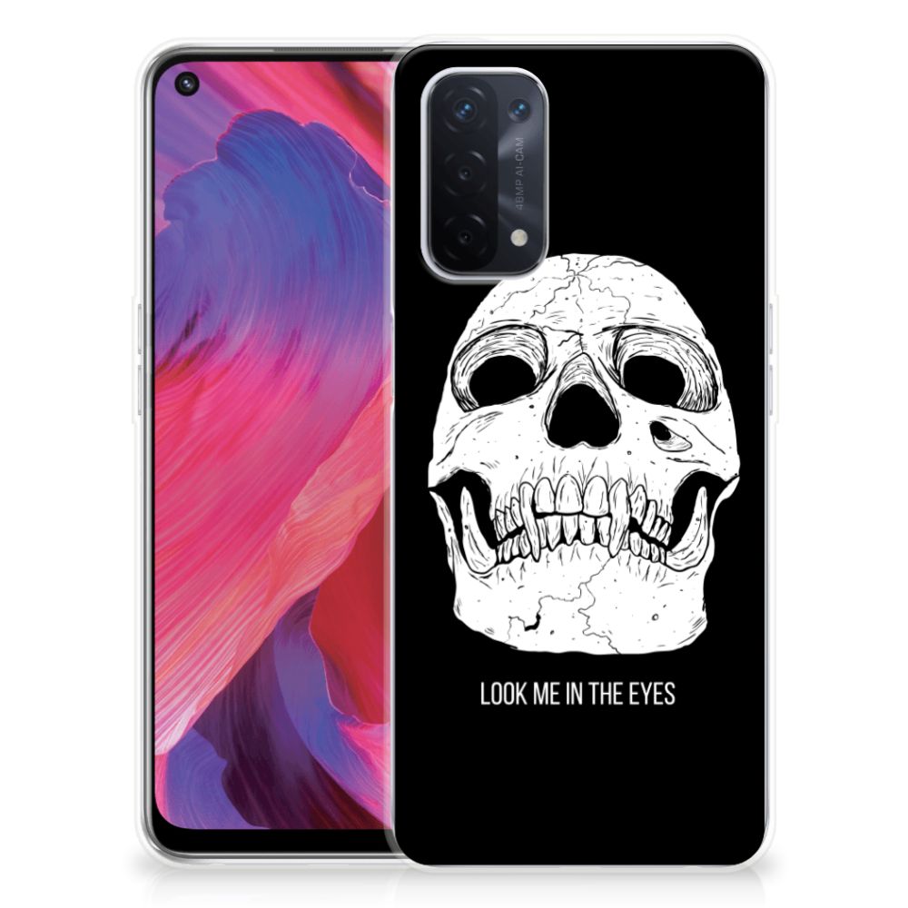Silicone Back Case OPPO A74 5G | A54 5G Skull Eyes