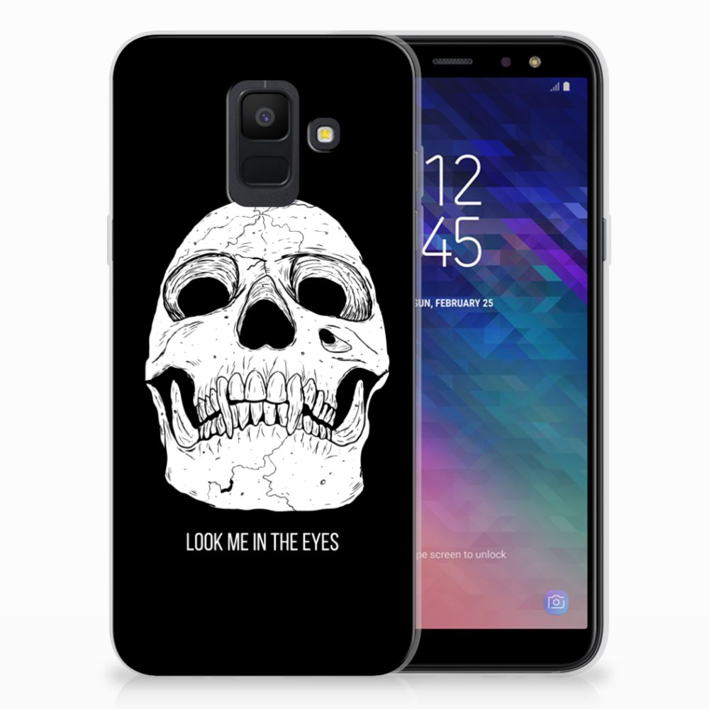 Silicone Back Case Samsung Galaxy A6 (2018) Skull Eyes