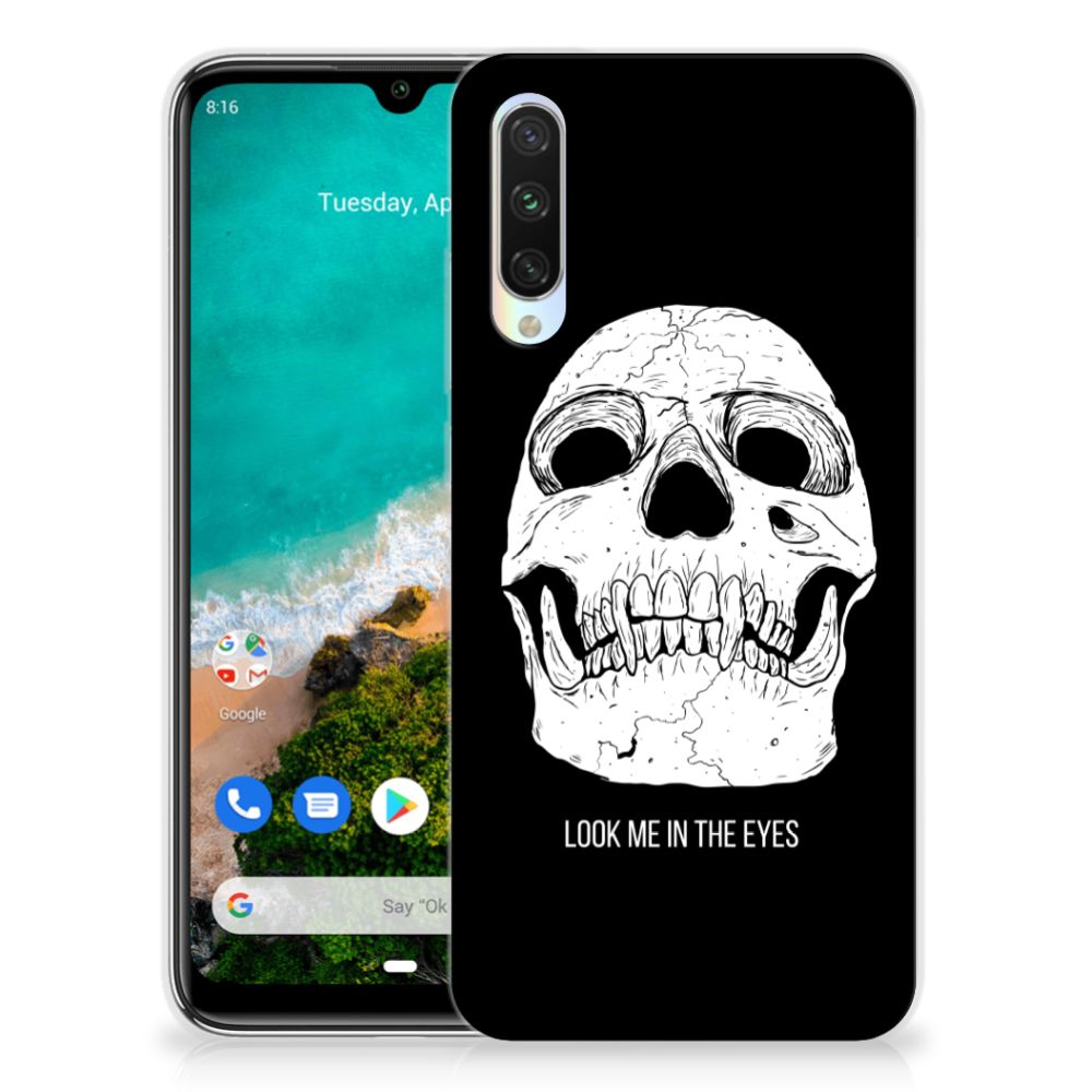 Silicone Back Case Xiaomi Mi A3 Skull Eyes