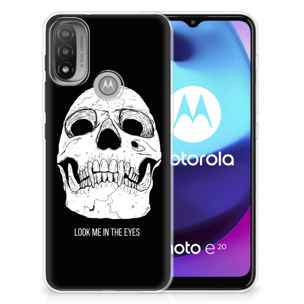 Silicone Back Case Motorola Moto E20 | E40 Skull Eyes
