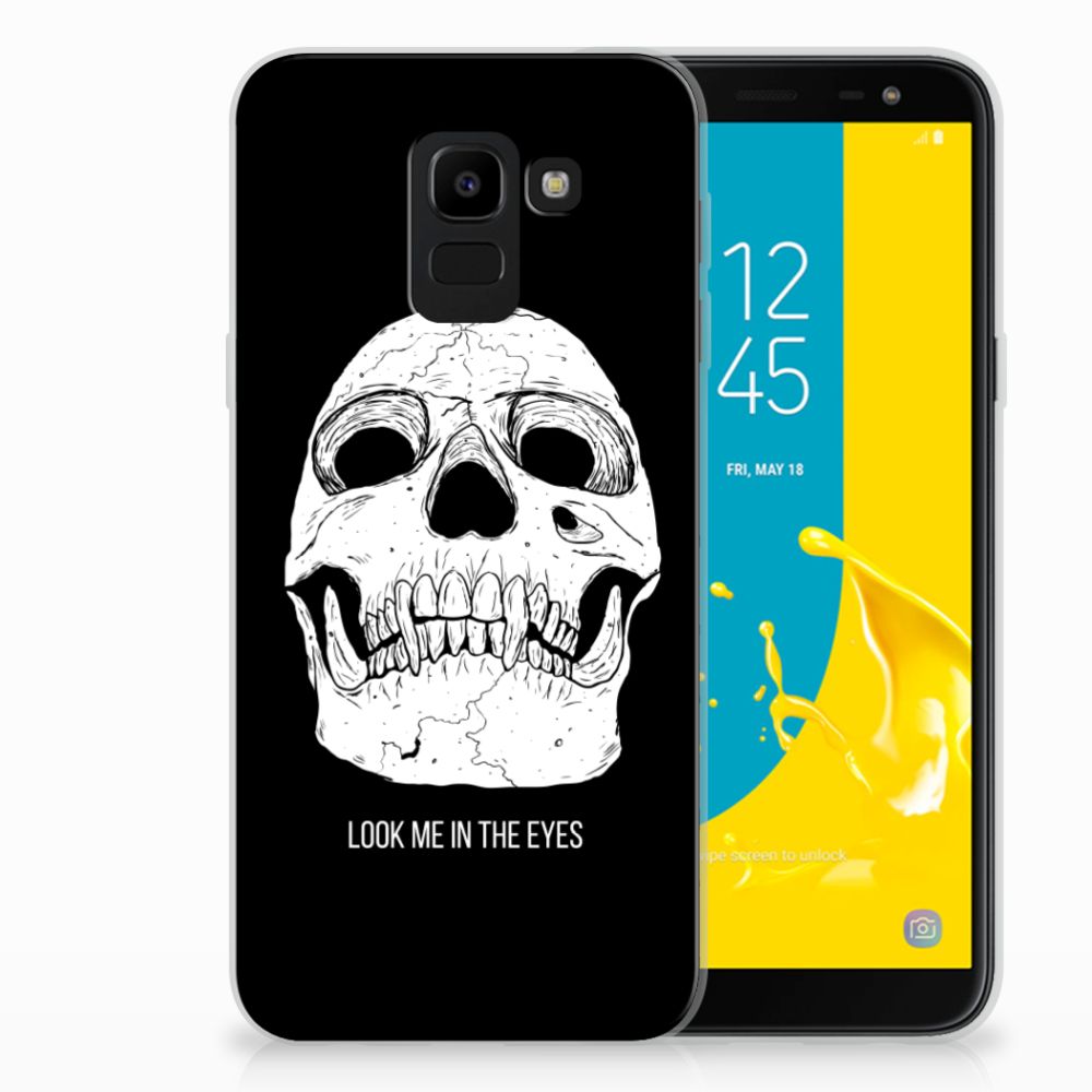 Silicone Back Case Samsung Galaxy J6 2018 Skull Eyes