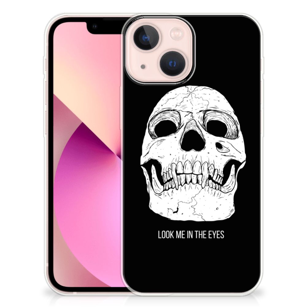 Silicone Back Case iPhone 13 mini Skull Eyes