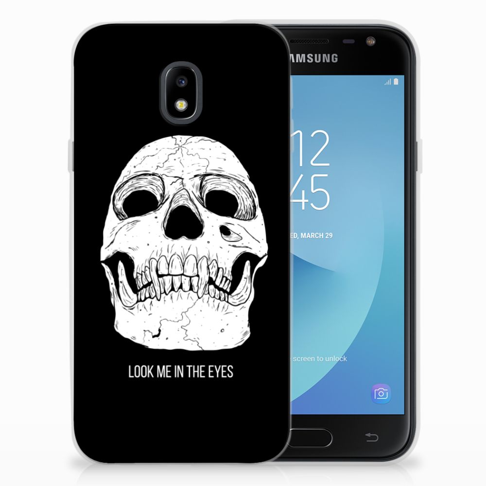 Silicone Back Case Samsung Galaxy J3 2017 Skull Eyes