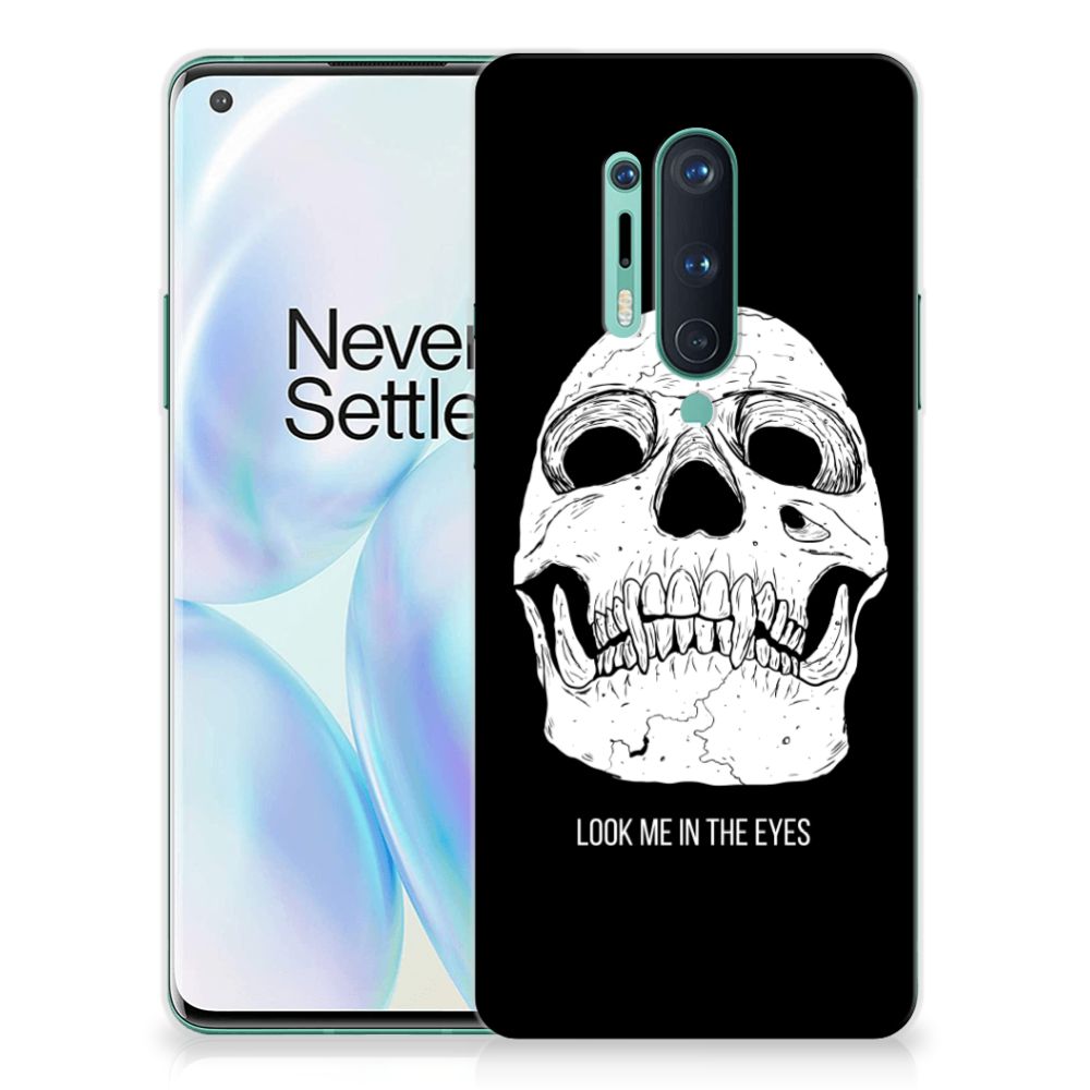 Silicone Back Case OnePlus 8 Pro Skull Eyes