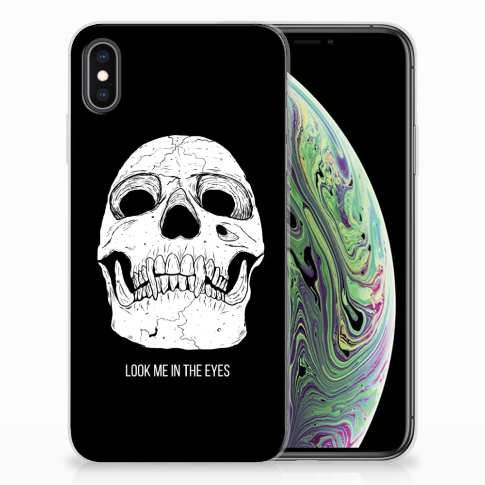 Silicone Back Case Apple iPhone Xs Max Skull Eyes