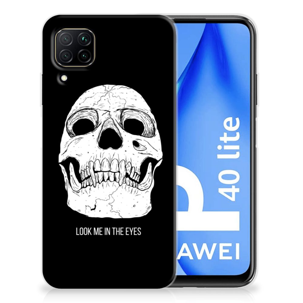 Silicone Back Case Huawei P40 Lite Skull Eyes
