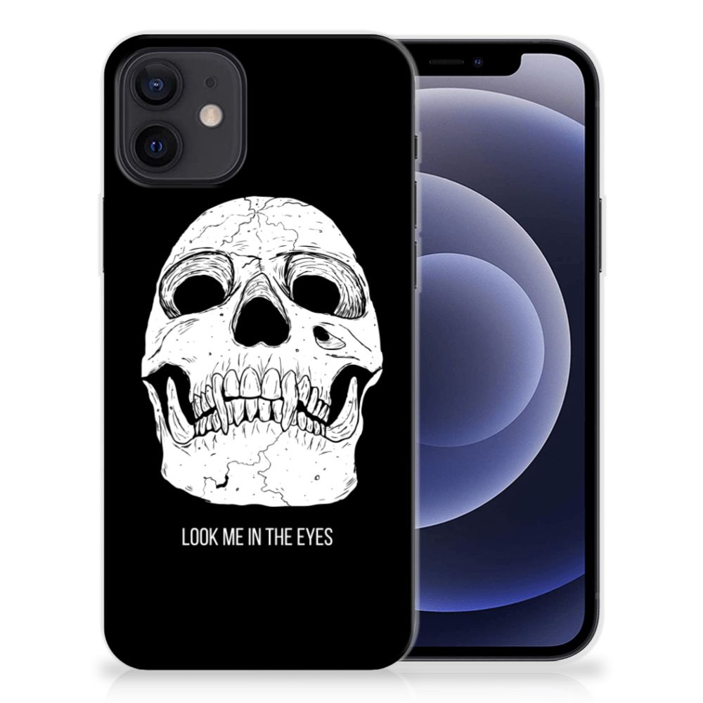 Silicone Back Case iPhone 12 | 12 Pro (6.1) Skull Eyes