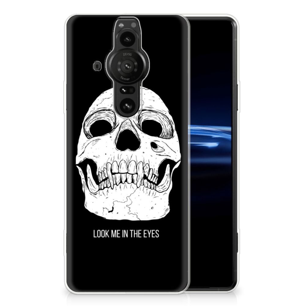 Silicone Back Case Sony Xperia Pro-I Skull Eyes