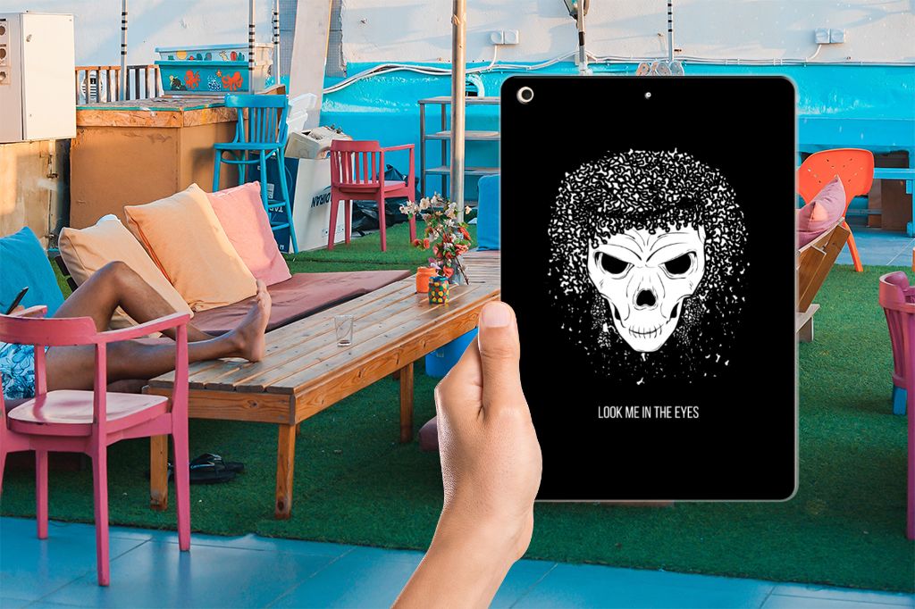 Tablet BackCover Apple iPad 10.2 | iPad 10.2 (2020) | 10.2 (2021) Skull Hair