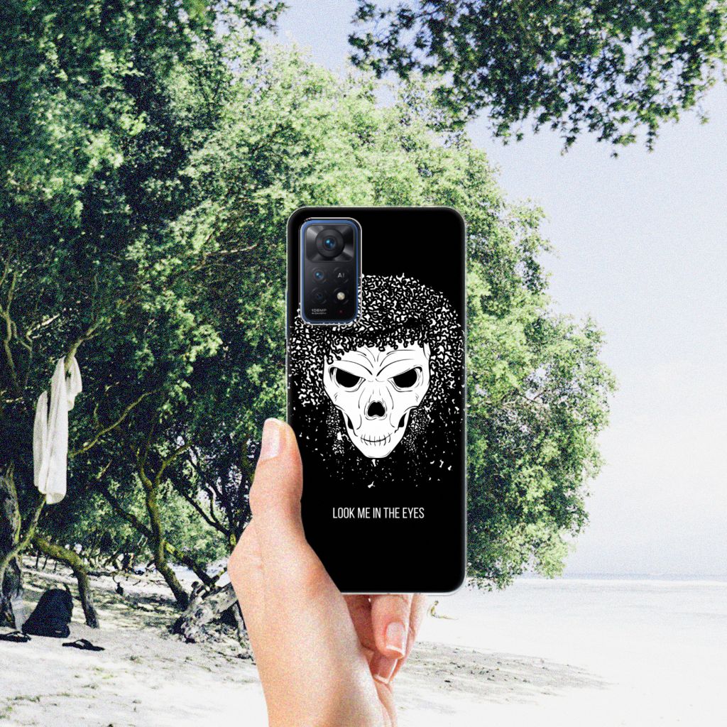 Silicone Back Case Xiaomi Redmi Note 11 Pro 5G Skull Hair