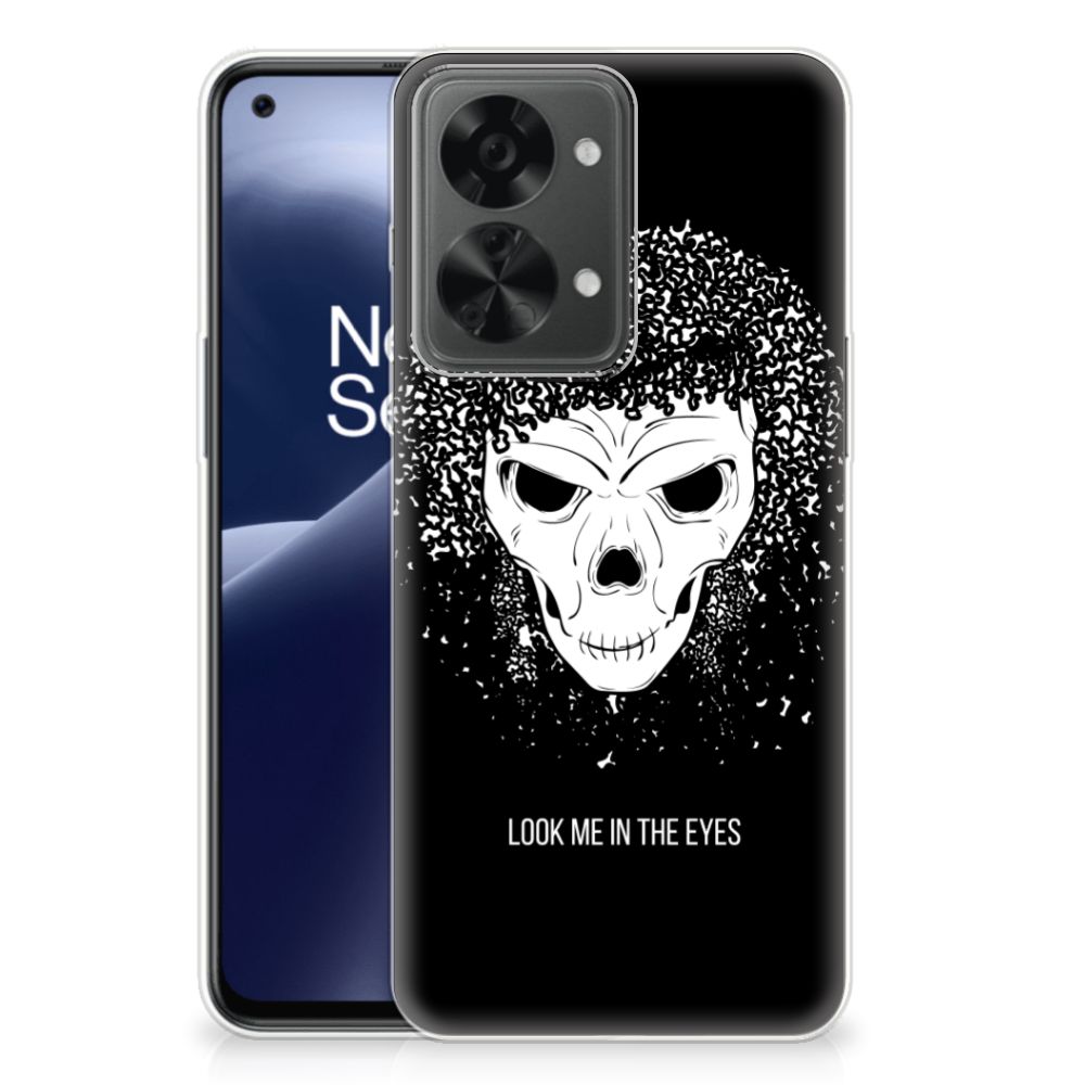Silicone Back Case OnePlus Nord 2T Skull Hair