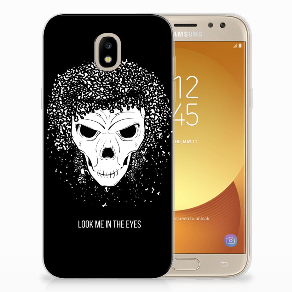 Silicone Back Case Samsung Galaxy J5 2017 Skull Hair