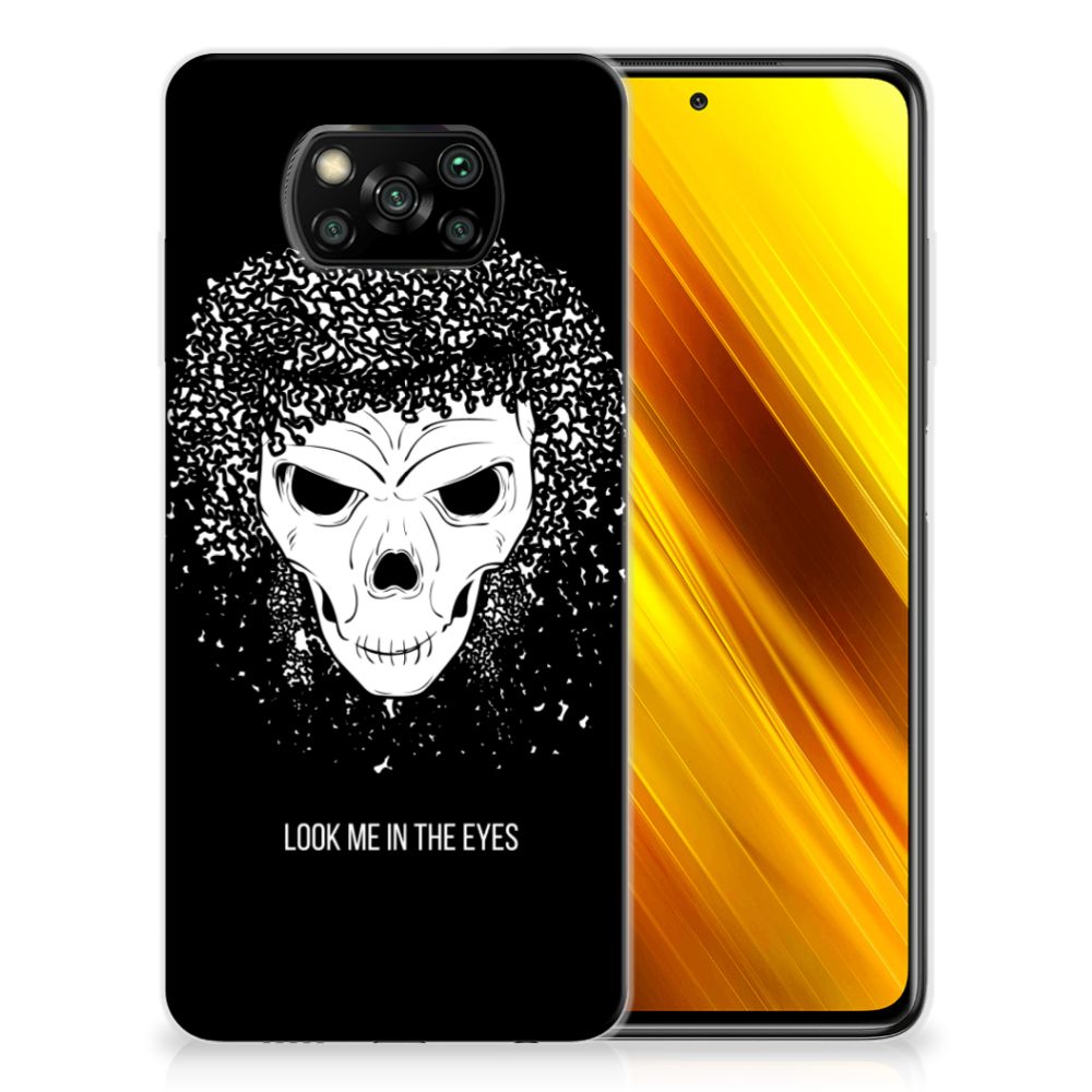 Silicone Back Case Xiaomi Poco X3 | Poco X3 Pro Skull Hair