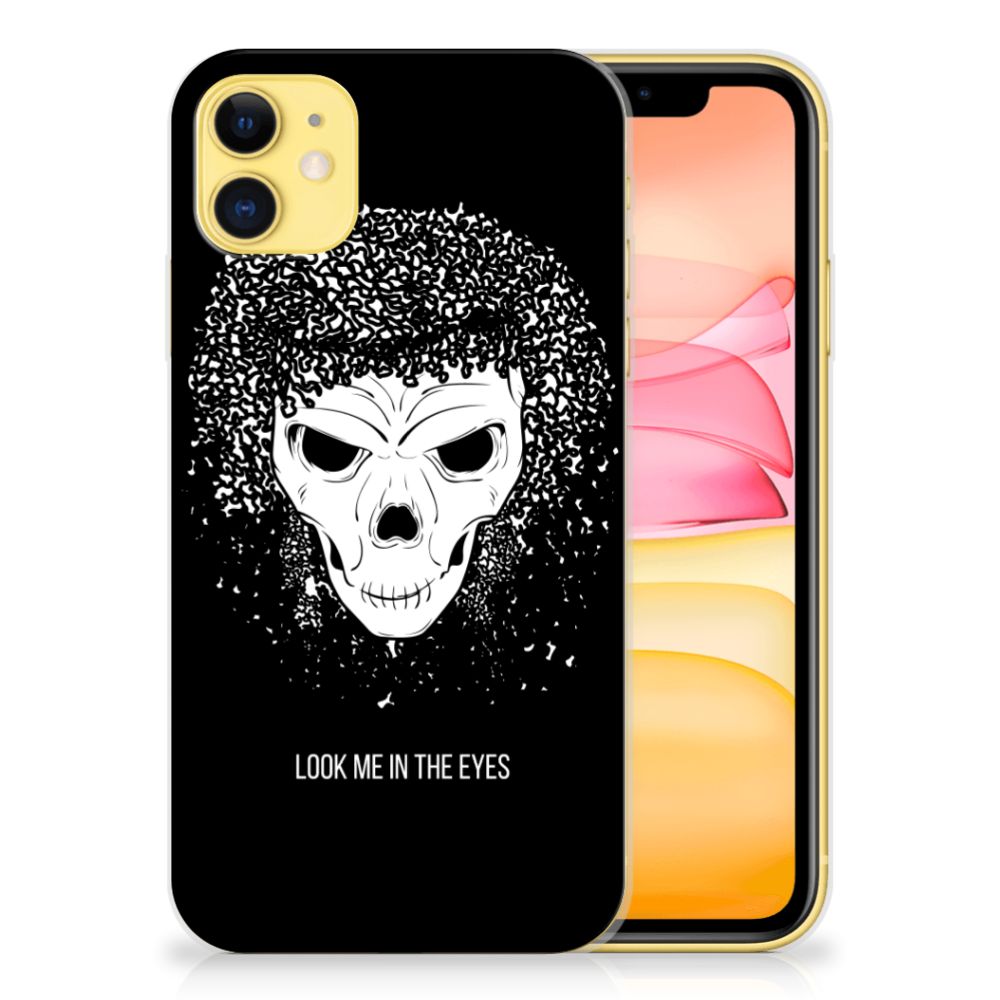 Silicone Back Case Apple iPhone 11 Skull Hair