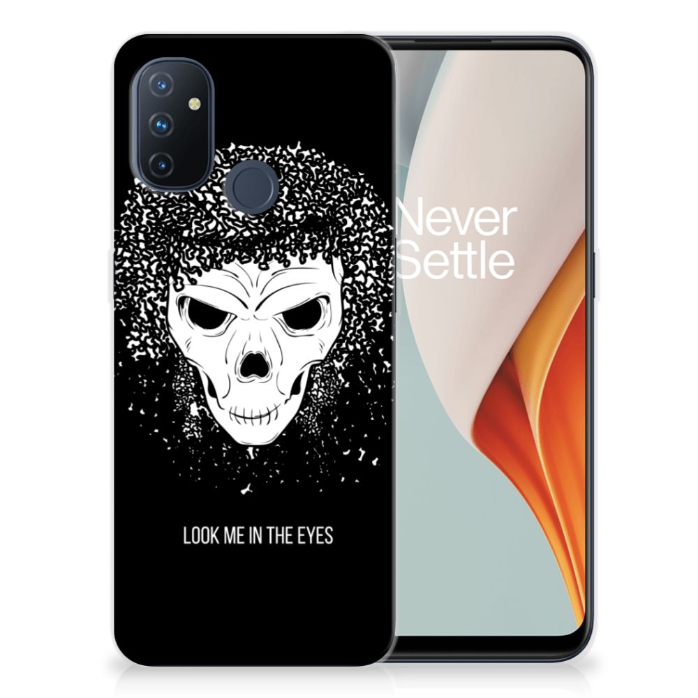 Silicone Back Case OnePlus Nord N100 Skull Hair