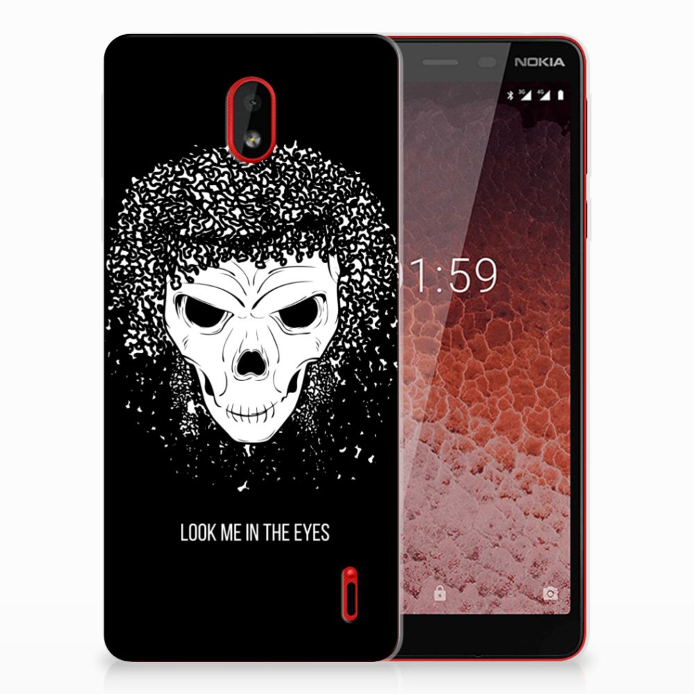 Silicone Back Case Nokia 1 Plus Skull Hair