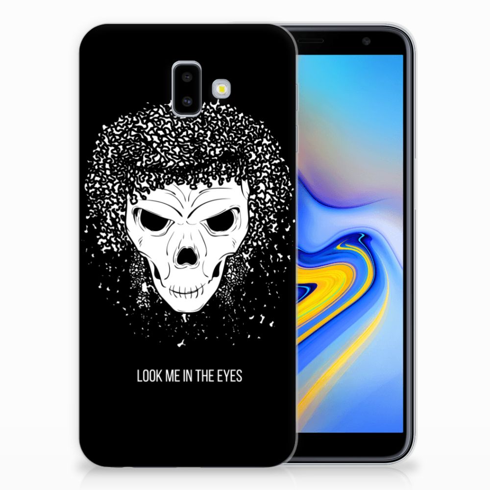 Silicone Back Case Samsung Galaxy J6 Plus (2018) Skull Hair
