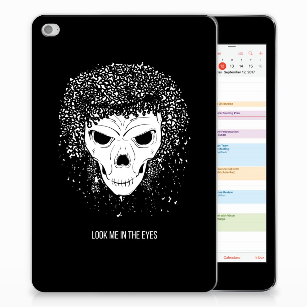 Apple iPad Mini 4 Uniek Tablethoesje Skull Hair