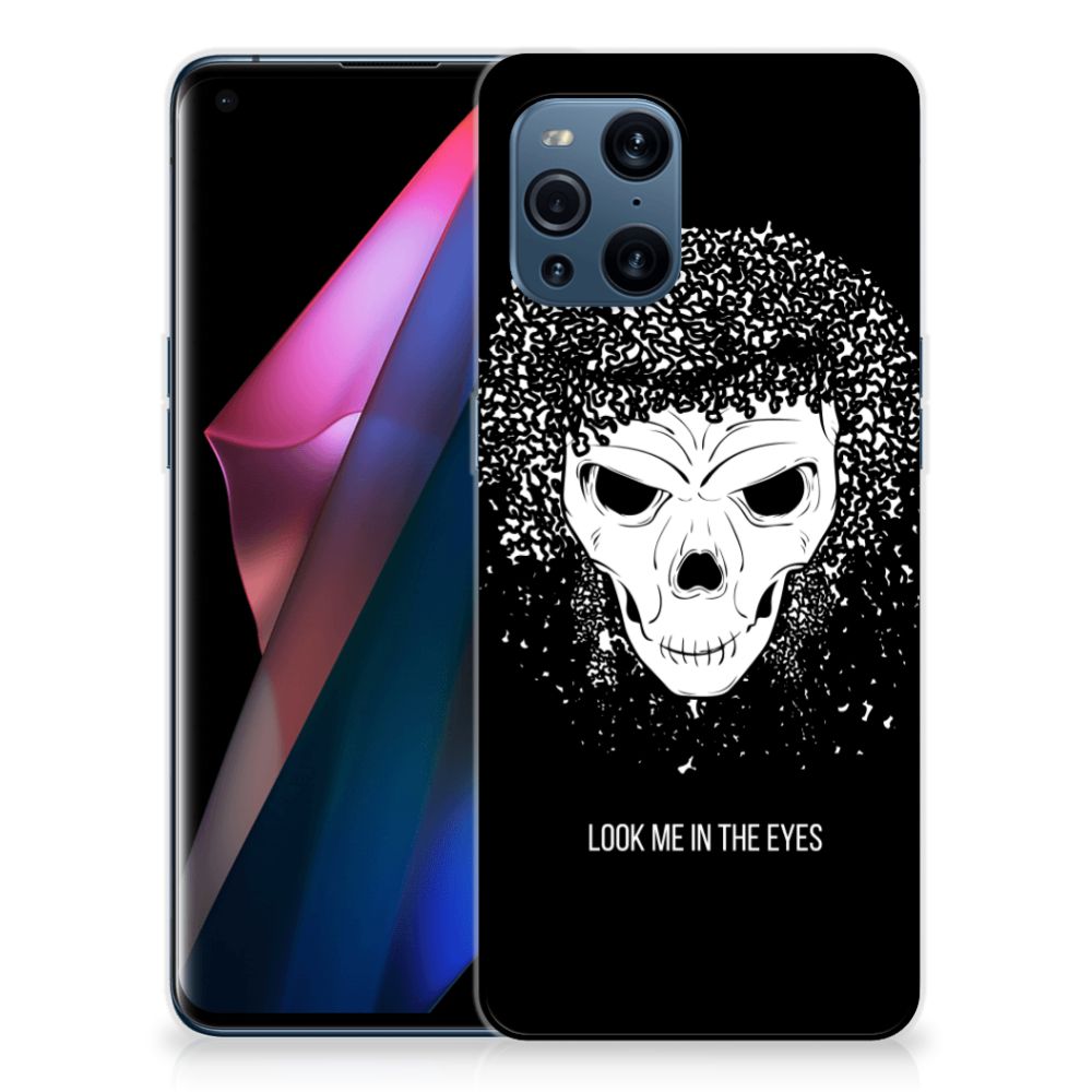Silicone Back Case OPPO Find X3 | X3 Pro Skull Hair