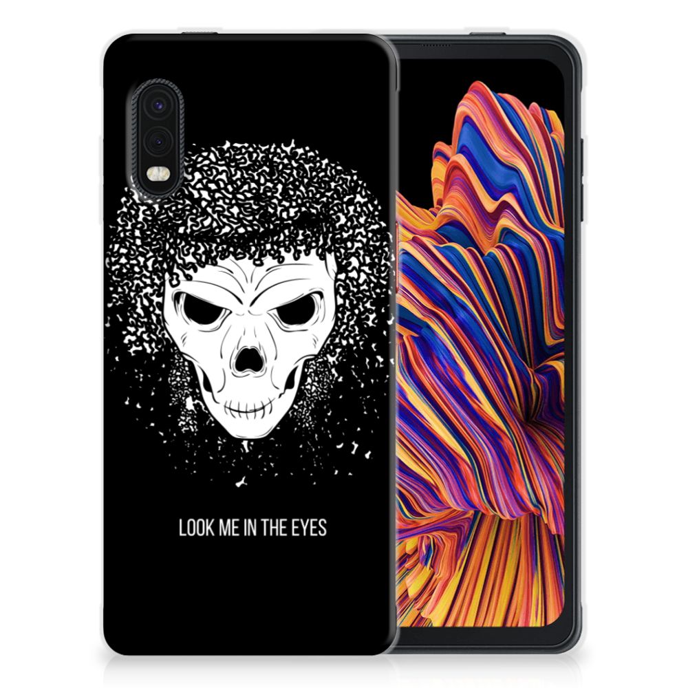 Silicone Back Case Samsung Xcover Pro Skull Hair