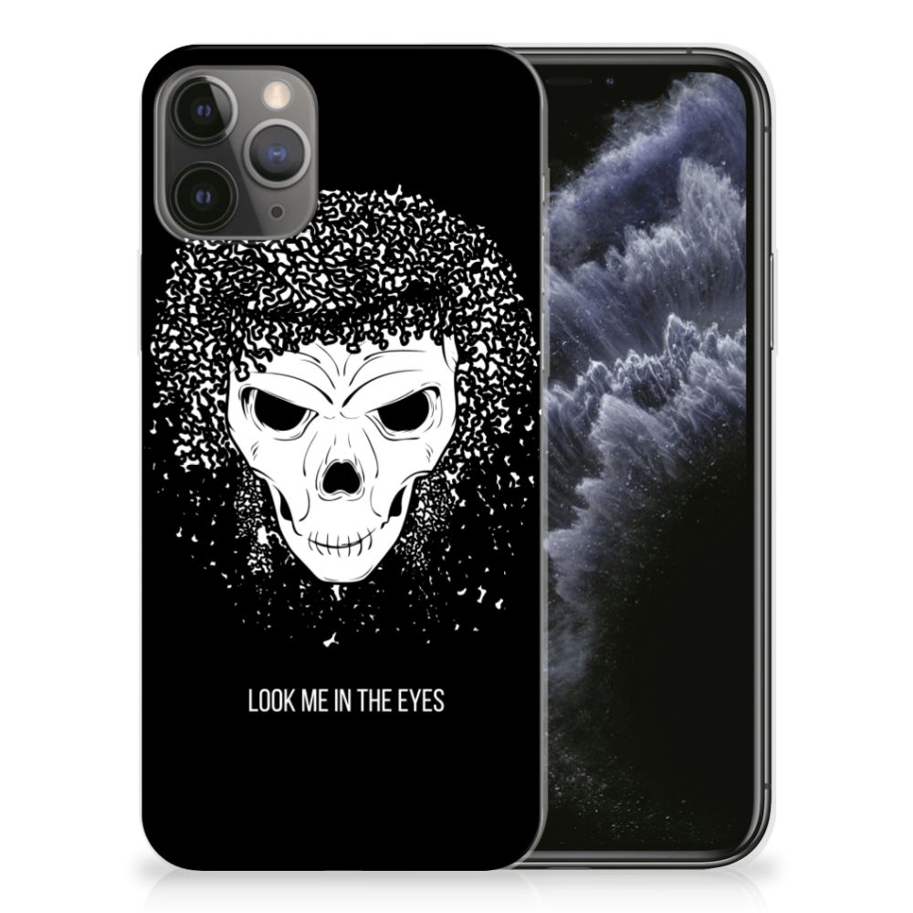 Silicone Back Case Apple iPhone 11 Pro Skull Hair