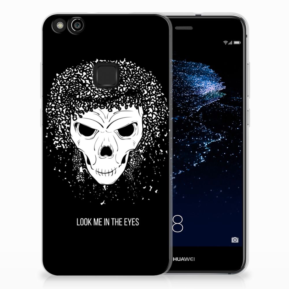 Silicone Back Case Huawei P10 Lite Skull Hair