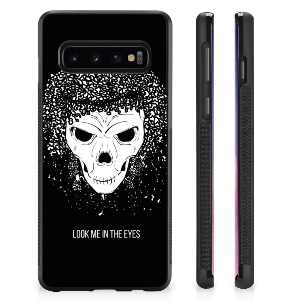 Mobiel Case Samsung Galaxy S10+ Skull Hair