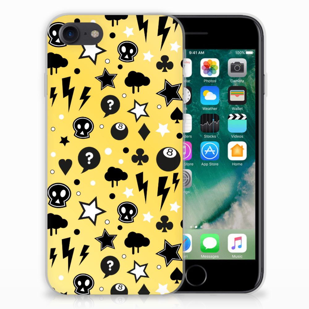 Apple iPhone 7 | 8 Uniek TPU Hoesje Punk Yellow