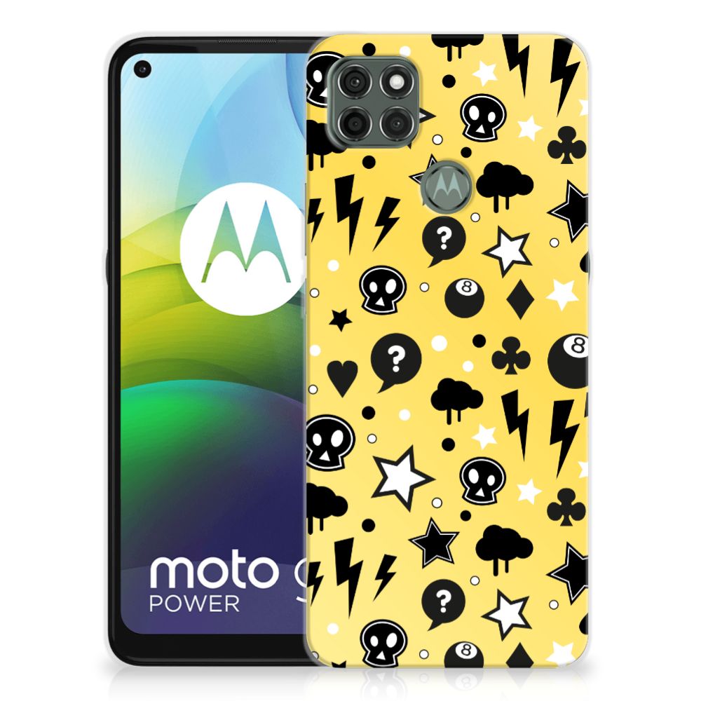 Silicone Back Case Motorola Moto G9 Power Punk Geel