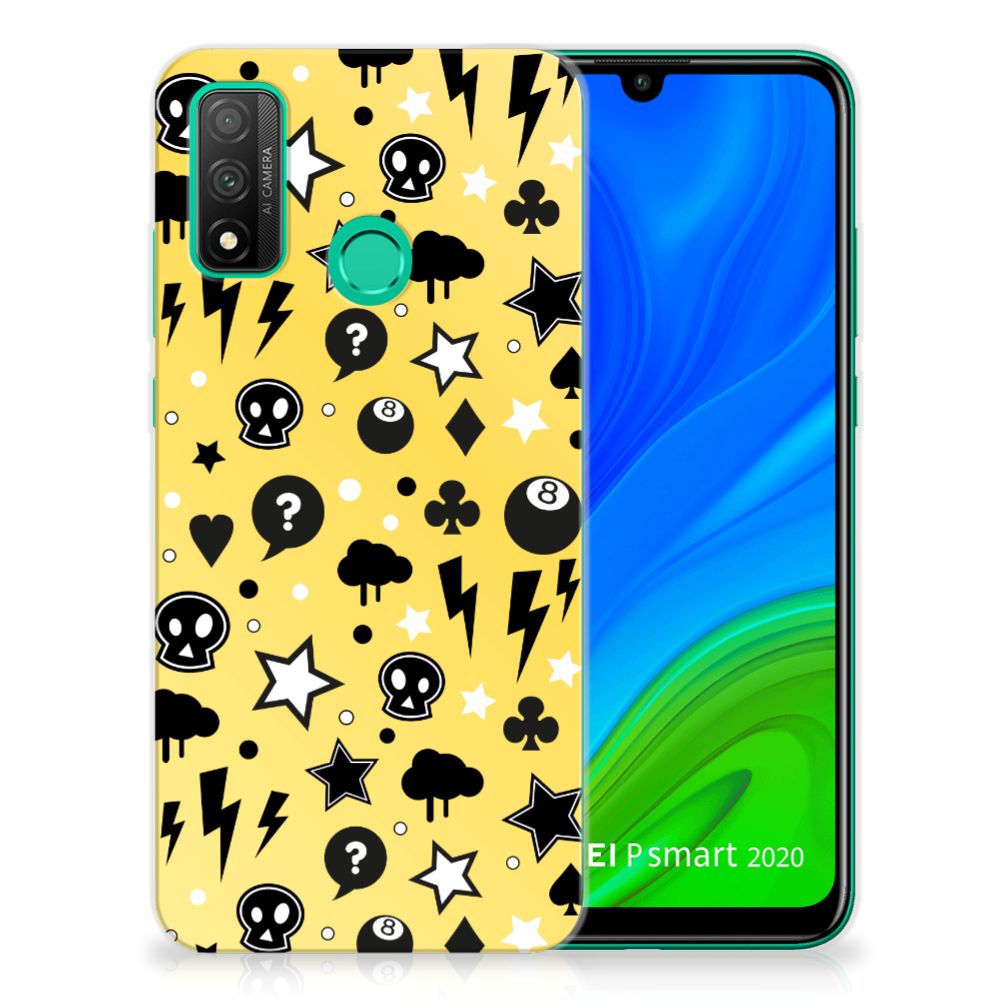 Silicone Back Case Huawei P Smart 2020 Punk Geel