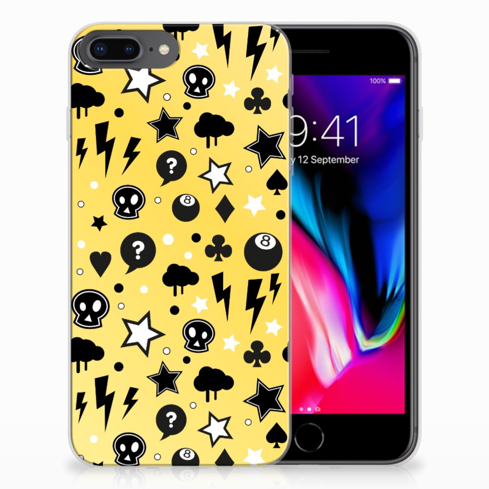 Apple iPhone 7 Plus | 8 Plus Uniek TPU Hoesje Punk Yellow