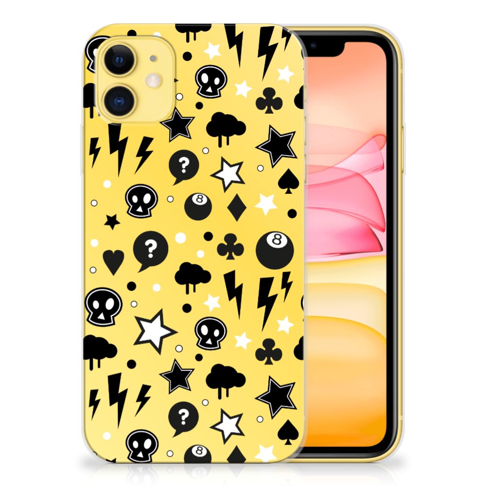 Silicone Back Case Apple iPhone 11 Punk Geel