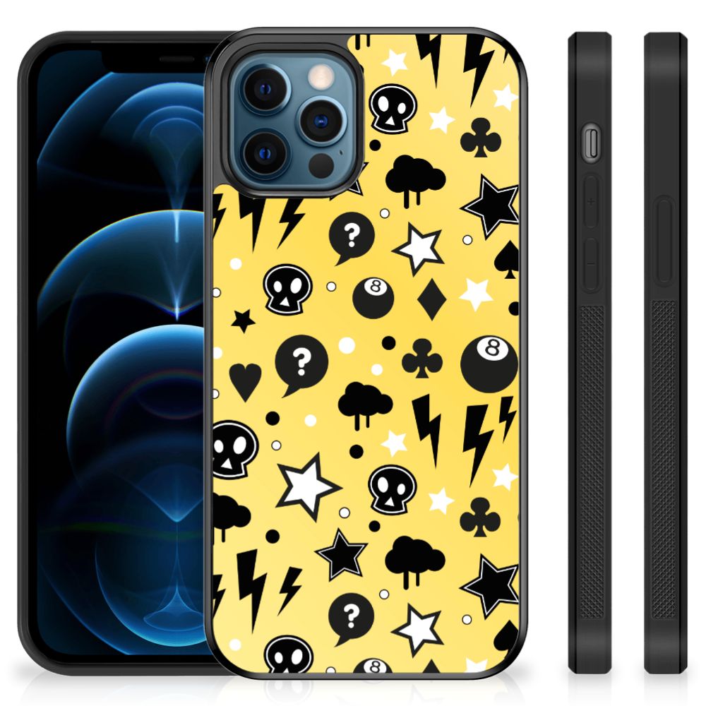 Mobiel Case iPhone 12 Pro | 12 (6.1) Punk Geel