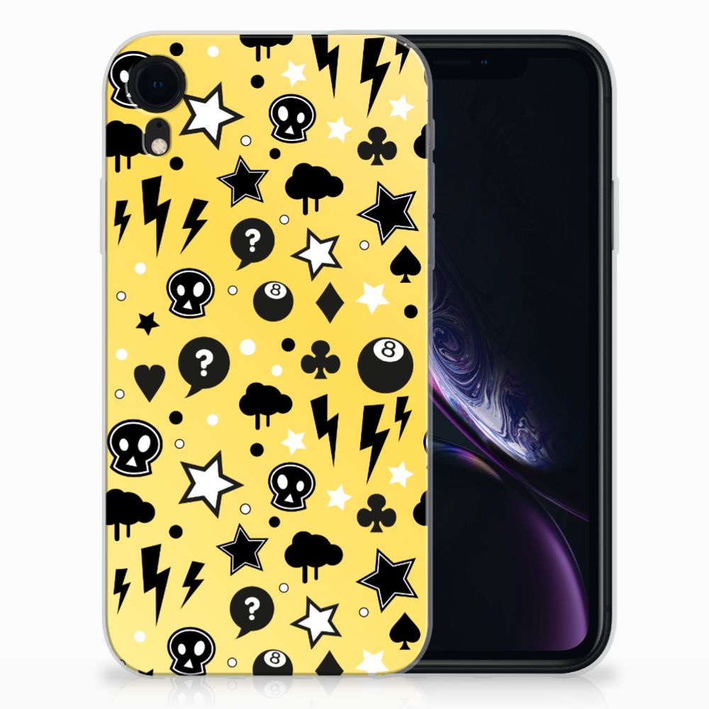 Silicone Back Case Apple iPhone Xr Punk Geel