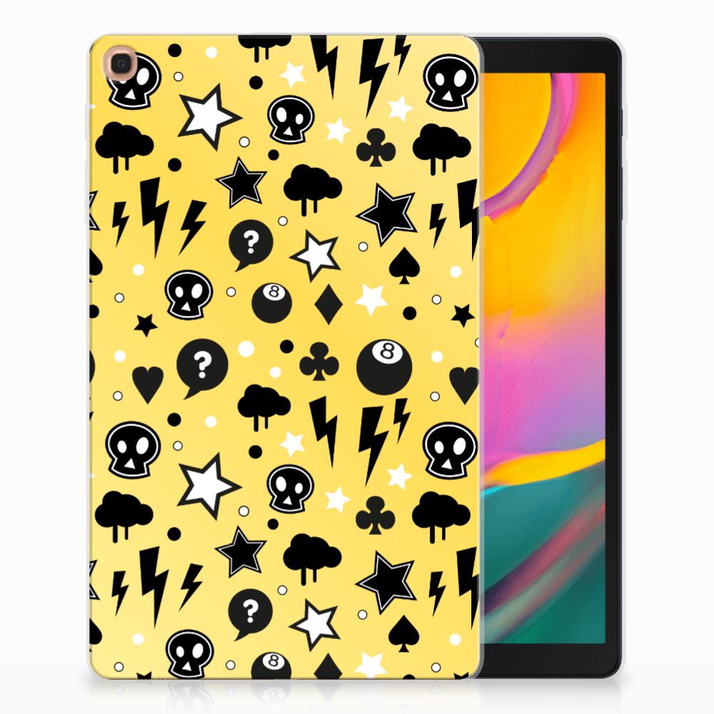 Samsung Galaxy Tab A 10.1 (2019) Uniek Tablethoesje Punk Yellow